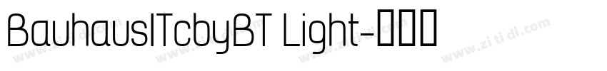 BauhausITcbyBT Light字体转换